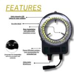 HG Wellness HGMSRL65 USB-Powered Microscope Ring Light – Adjustable Intensity, Easy-to-Use Illuminator for Stereo Microscopes