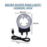 HG Wellness HGMSRL65-1 USB-Powered Microscope Ring Light – Dimmable LED Easy-to-Use Illuminator for Optical Devices