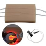 HG Wellness IV Injection Training Pad HGMSIVP112 – Simulated Skin Texture, Veins, Adjustable Clamping Force, Portable & Durable for Medical Training